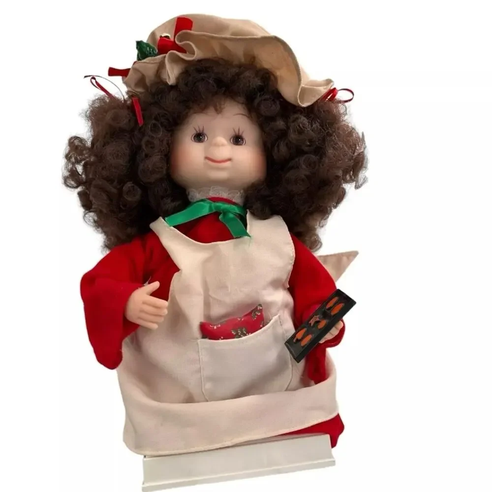 Vintage 1993 Santa's Best Undercover Kids Doll Animated 3v DC Christmas Baking